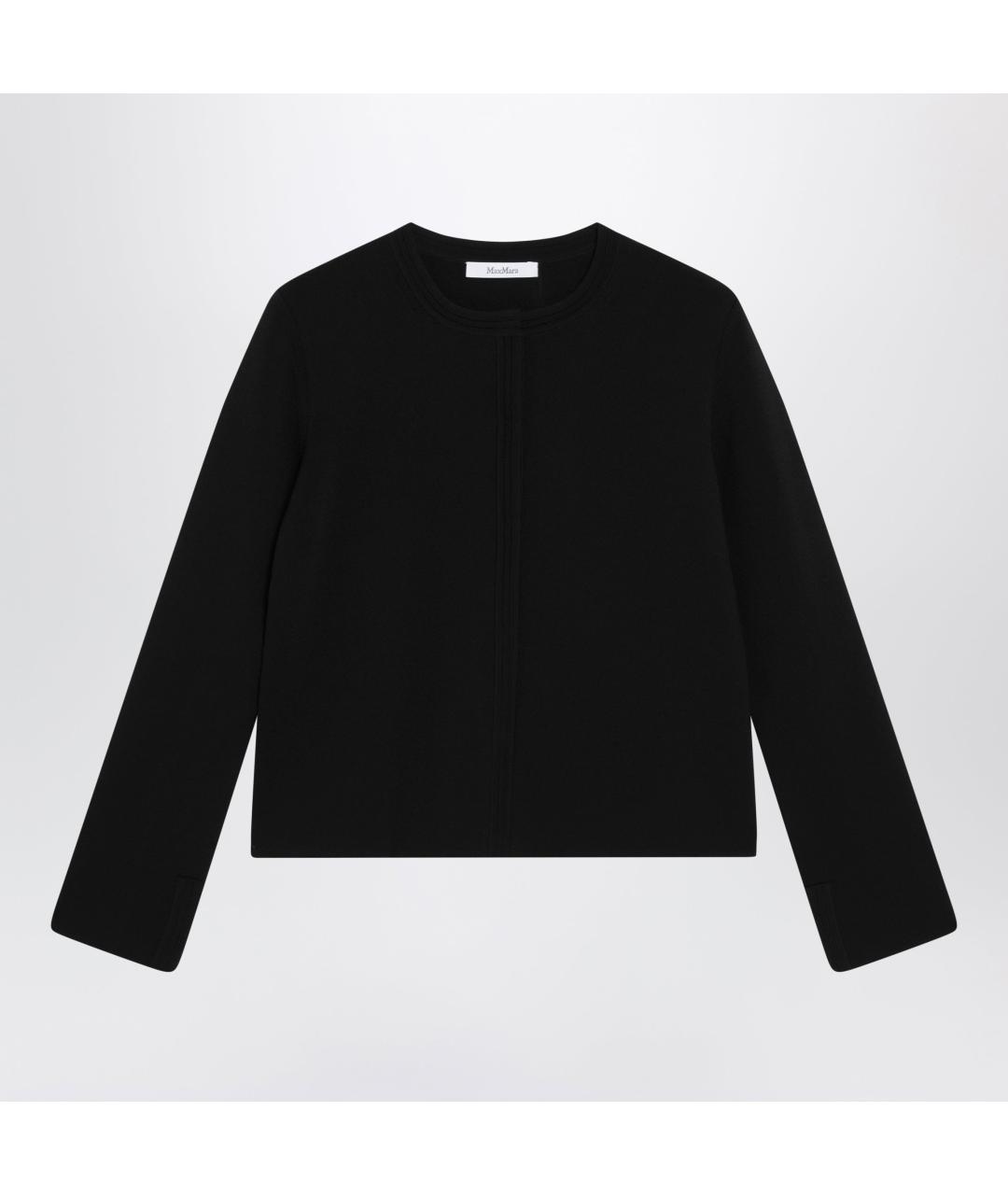 MAX MARA Черный хлопковый кардиган, фото 3