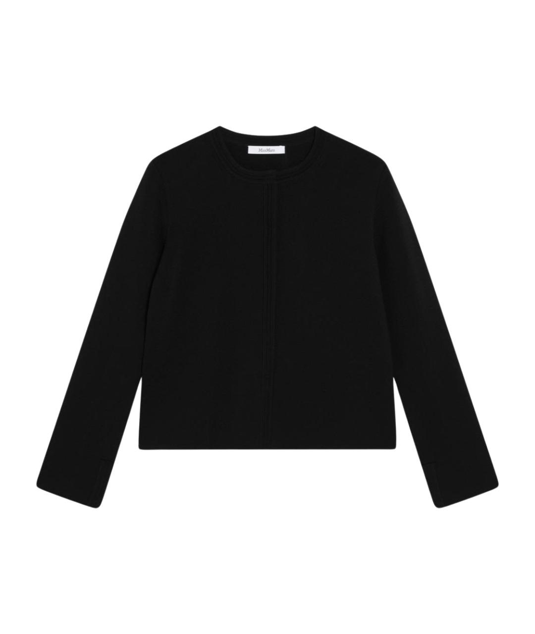 MAX MARA Черный хлопковый кардиган, фото 1