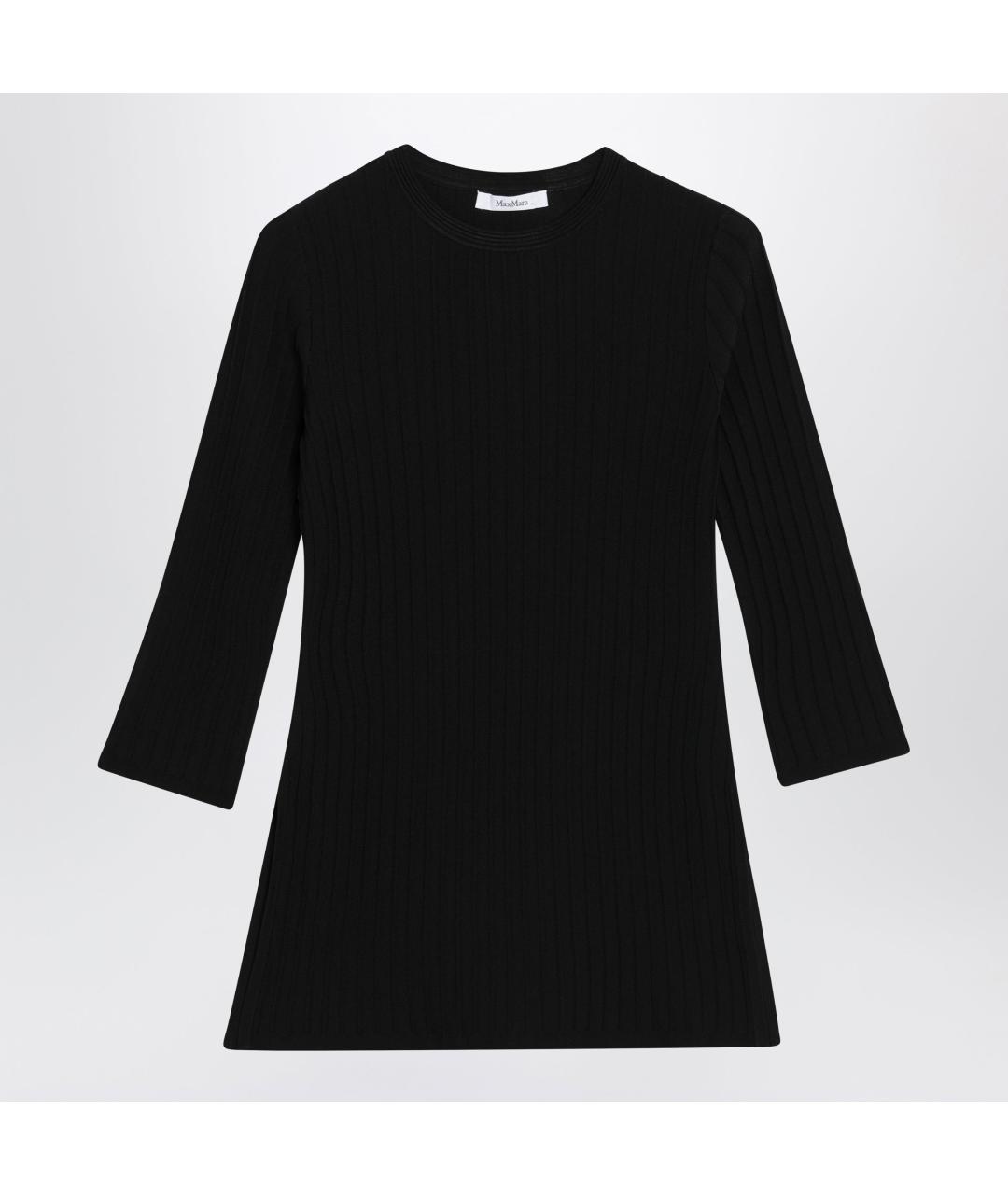 MAX MARA Черный вискозный джемпер / свитер, фото 3