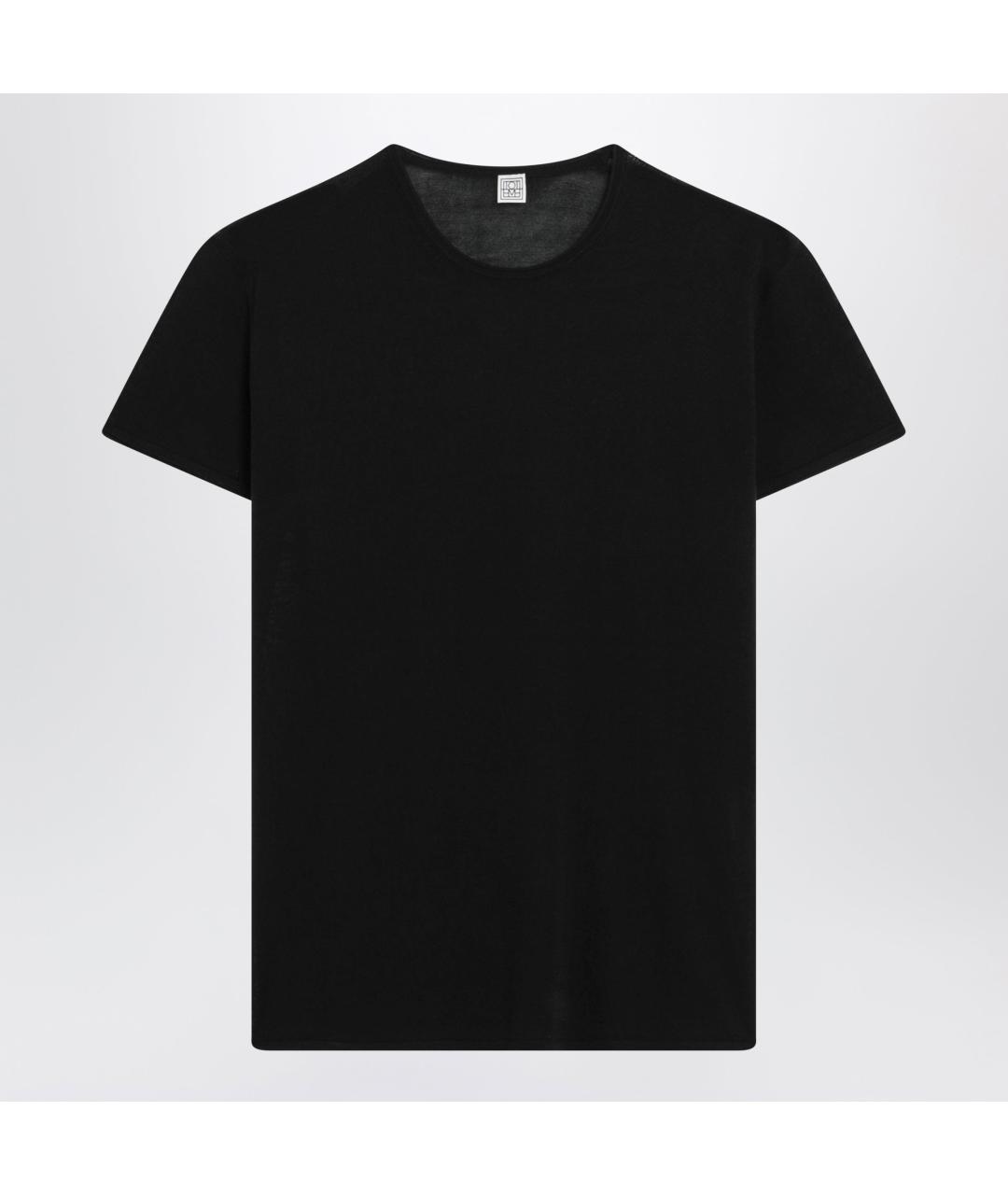 TOTEME Черная шелковая футболка, фото 3