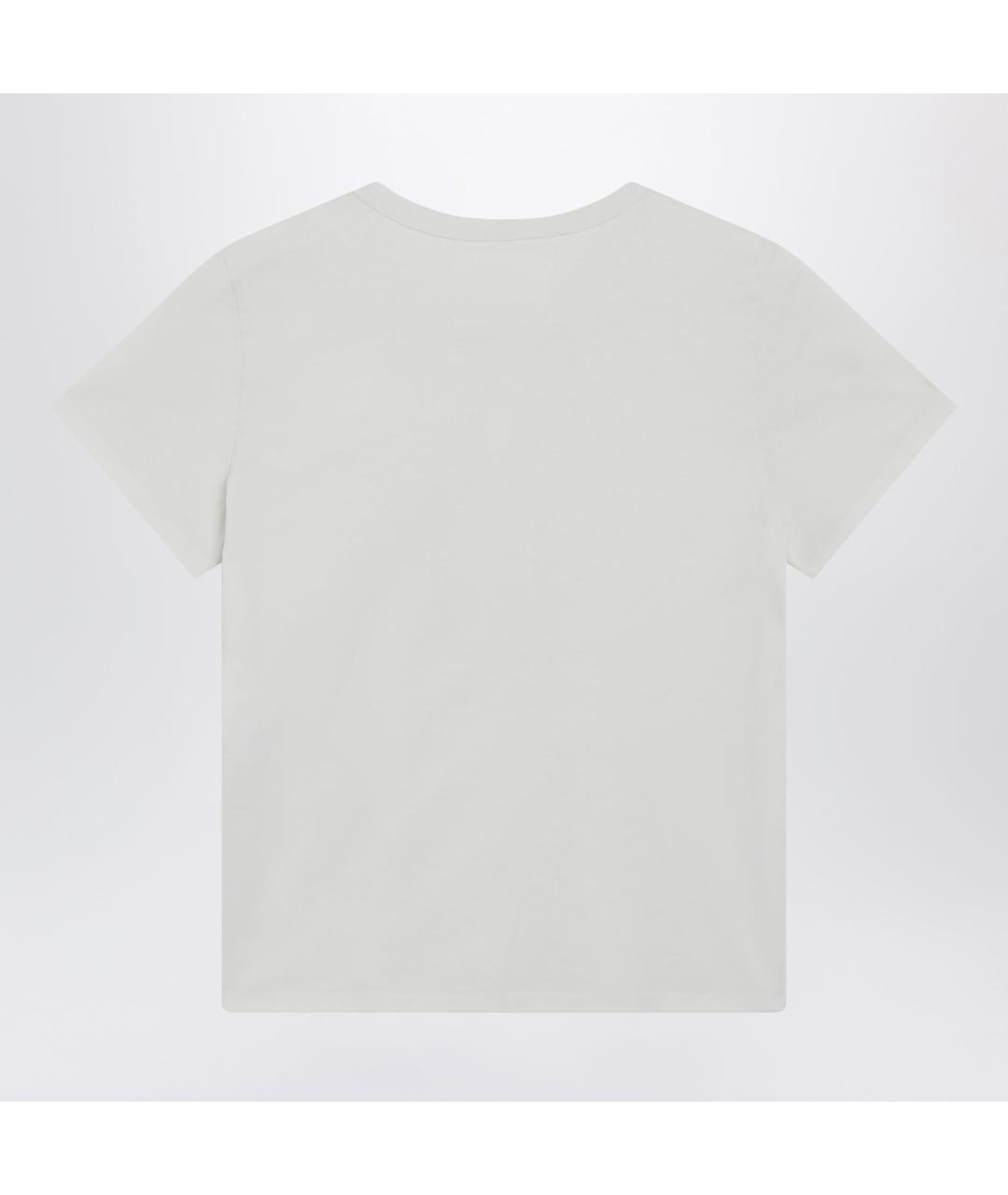 MAISON MARGIELA Белая хлопковая футболка, фото 2