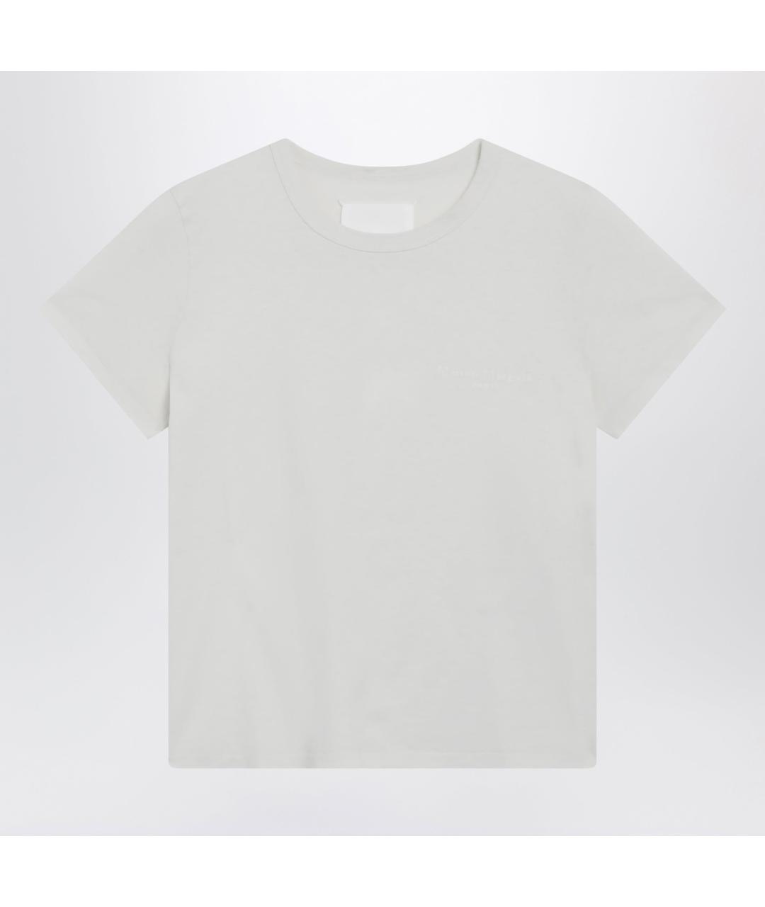 MAISON MARGIELA Белая хлопковая футболка, фото 3