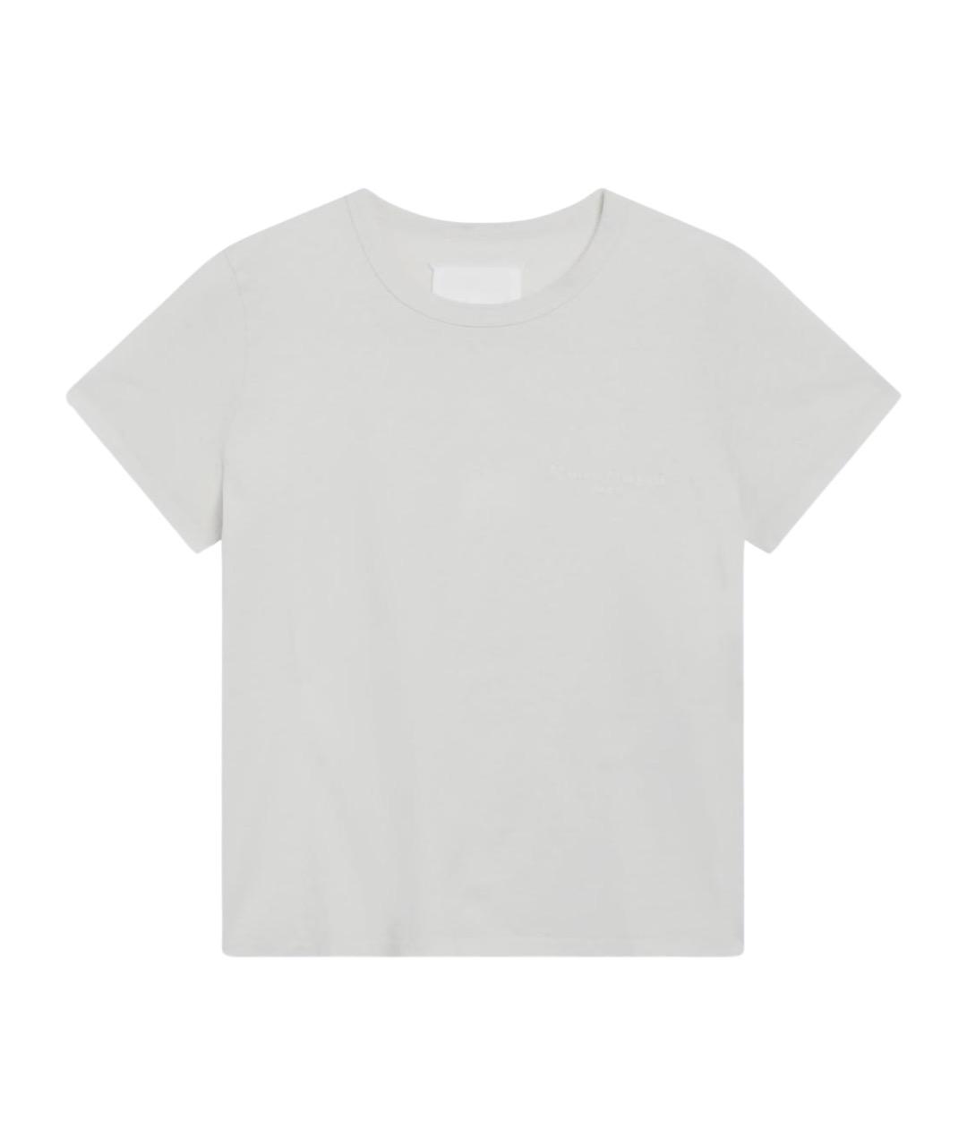 MAISON MARGIELA Белая хлопковая футболка, фото 1