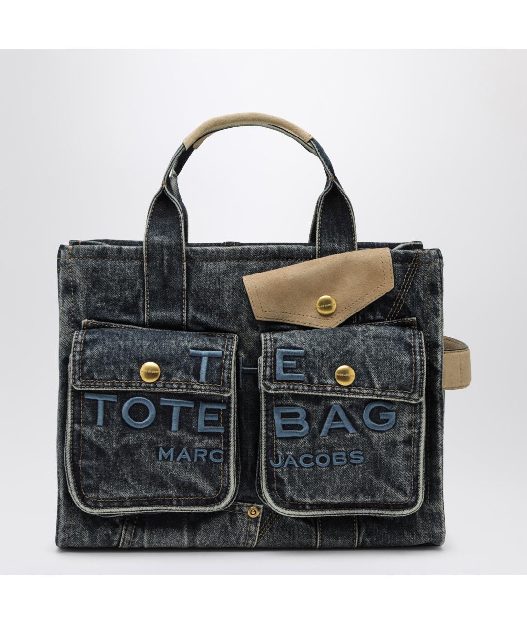 MARC JACOBS Синяя хлопковая сумка тоут, фото 3