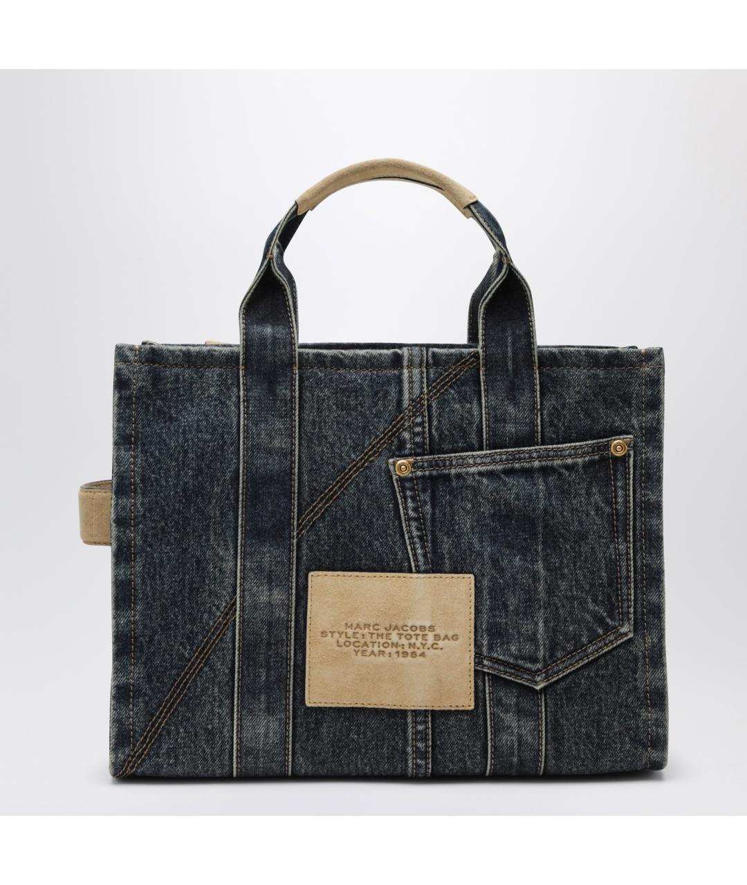 MARC JACOBS Синяя хлопковая сумка тоут, фото 2