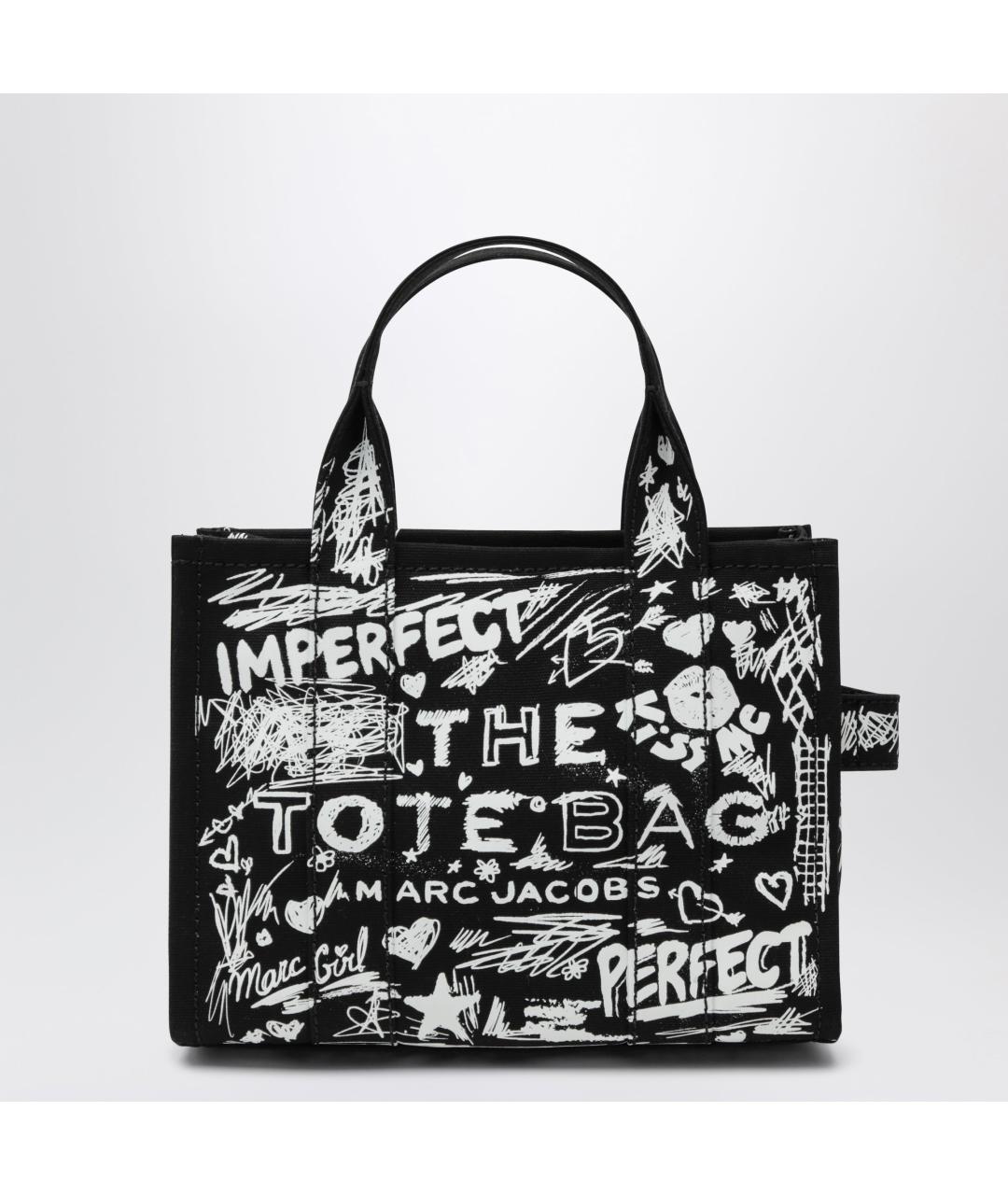 MARC JACOBS Черная хлопковая сумка тоут, фото 3