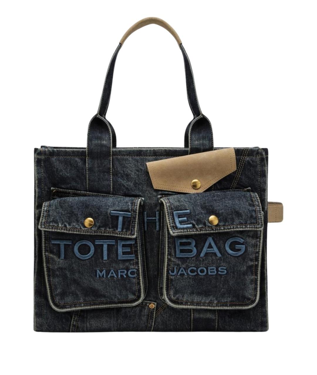 MARC JACOBS Синяя хлопковая сумка тоут, фото 1