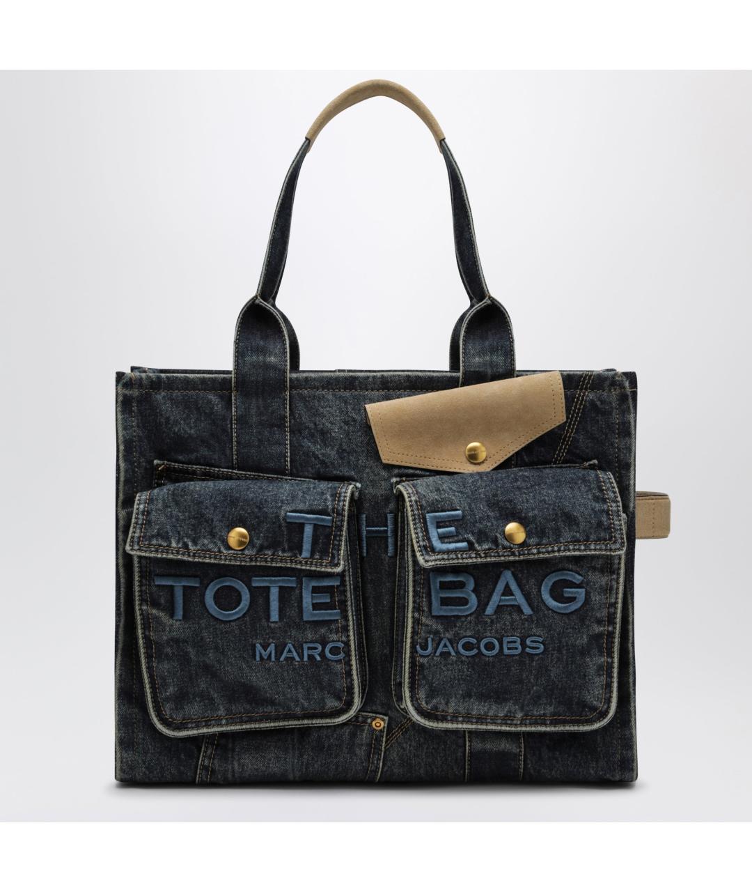 MARC JACOBS Синяя хлопковая сумка тоут, фото 3