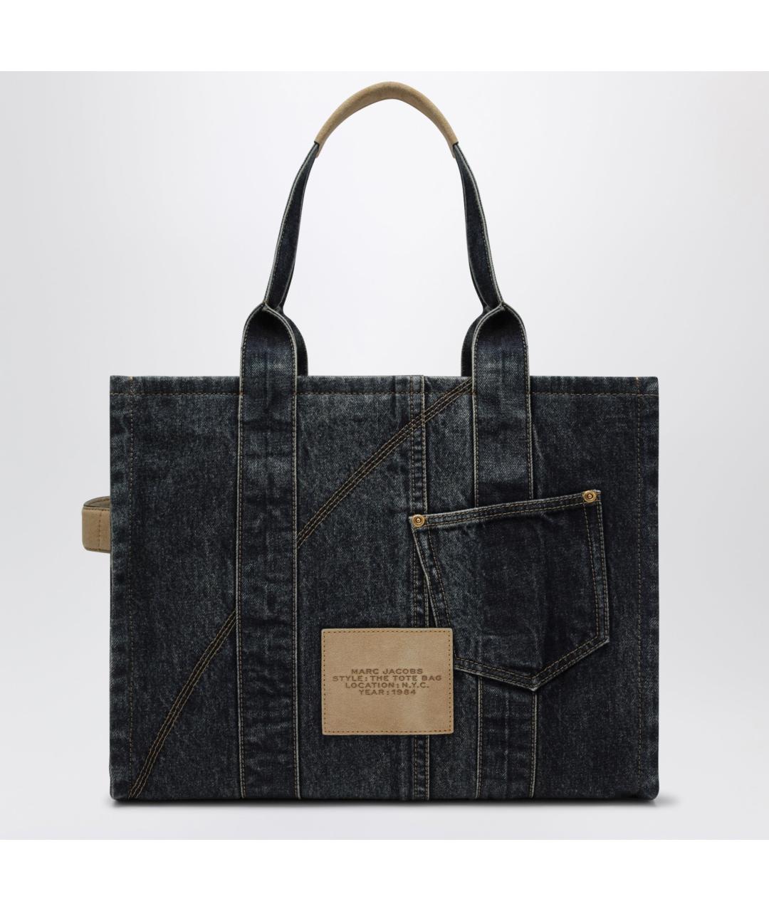 MARC JACOBS Синяя хлопковая сумка тоут, фото 2