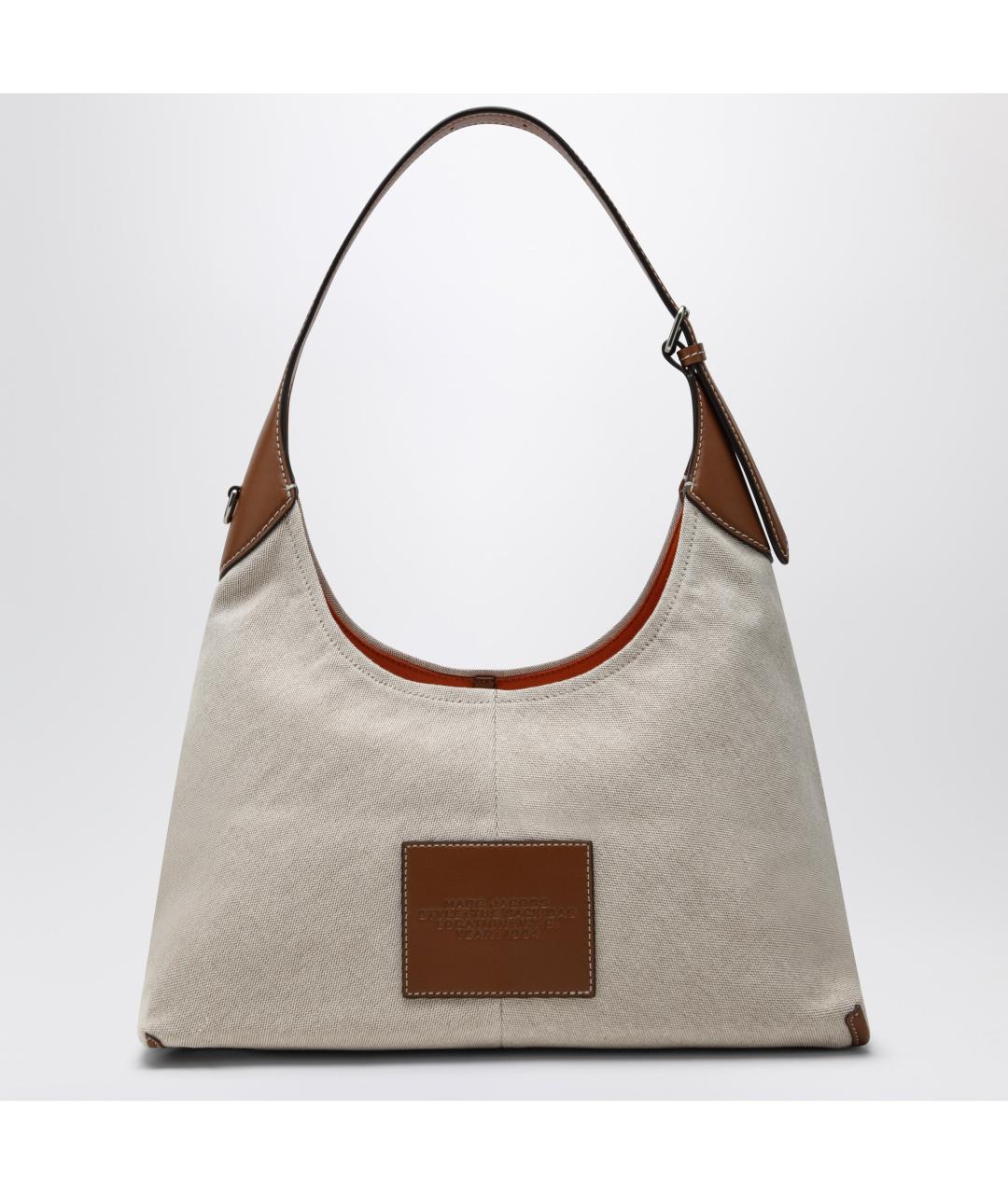 MARC JACOBS Бежевая хлопковая сумка с короткими ручками, фото 2