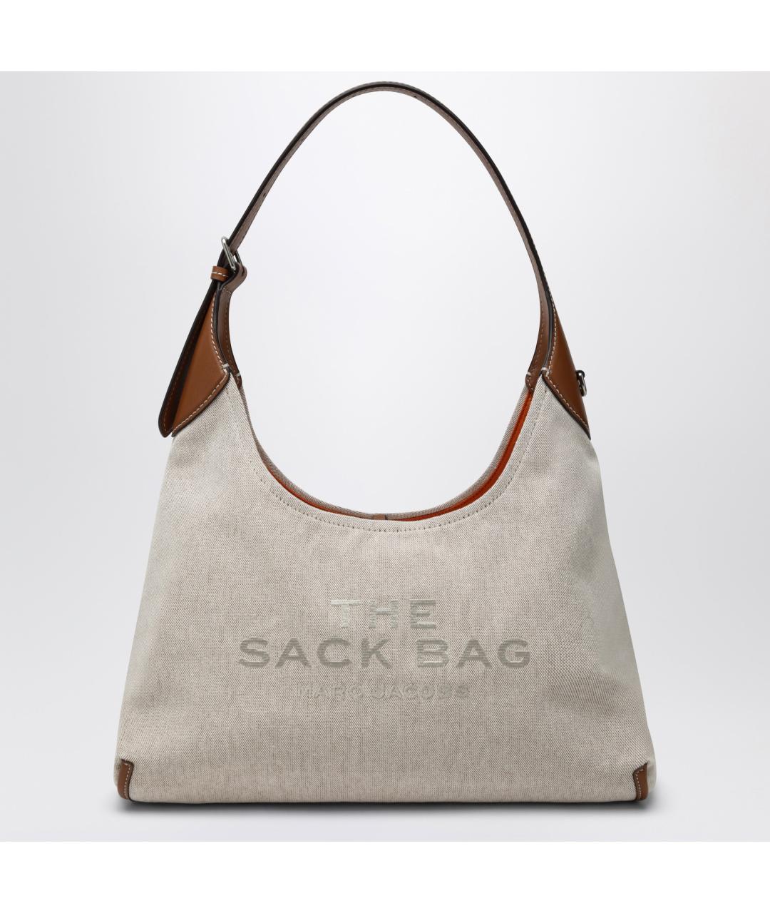 MARC JACOBS Бежевая хлопковая сумка с короткими ручками, фото 3