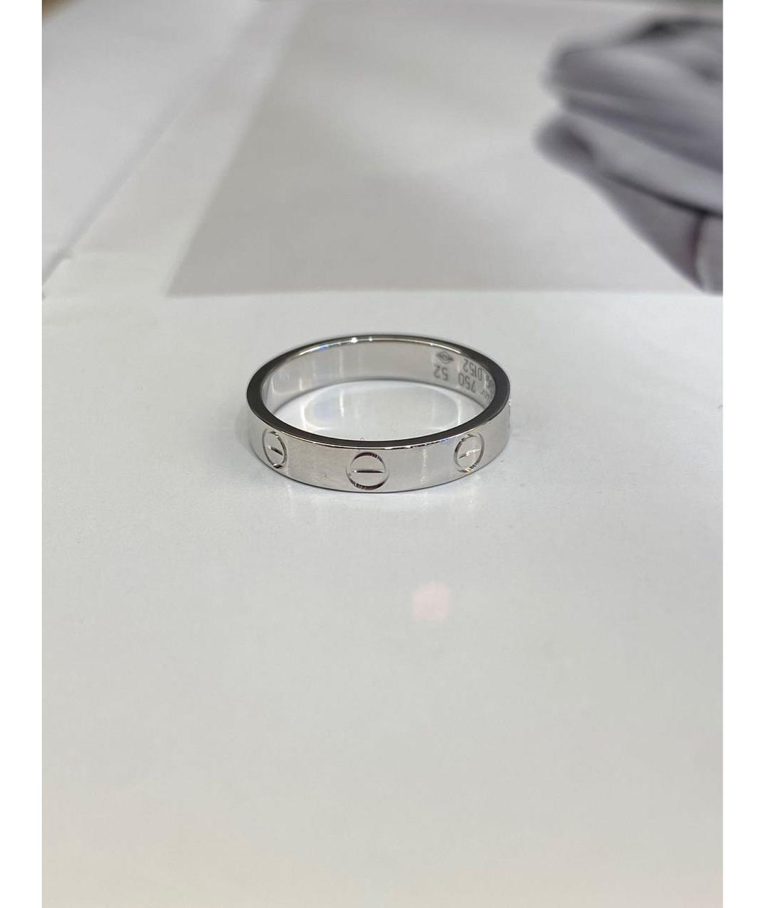 CARTIER Серебряное кольцо из белого золота, фото 4