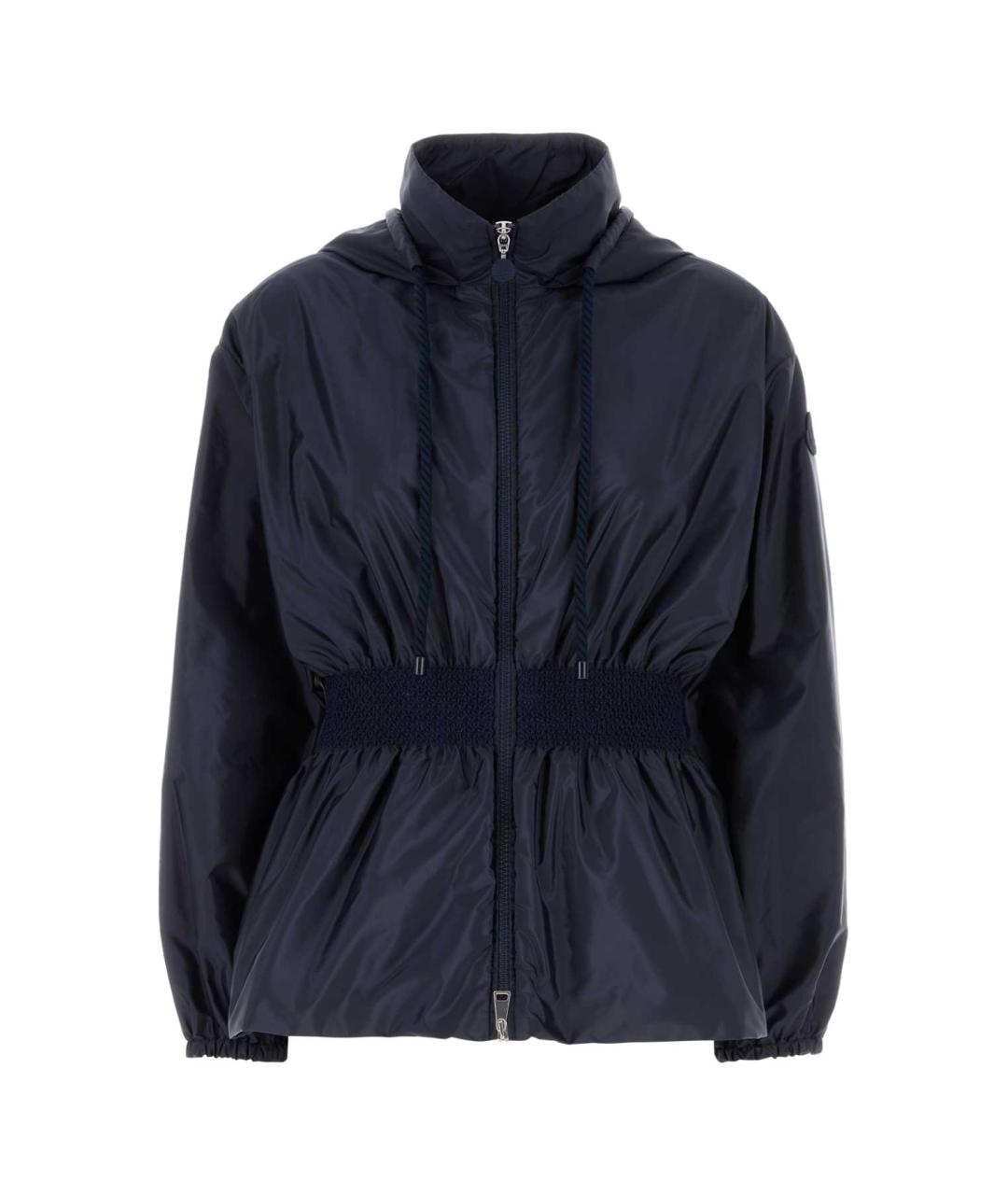 MONCLER Темно-синяя полиамидовая куртка, фото 1