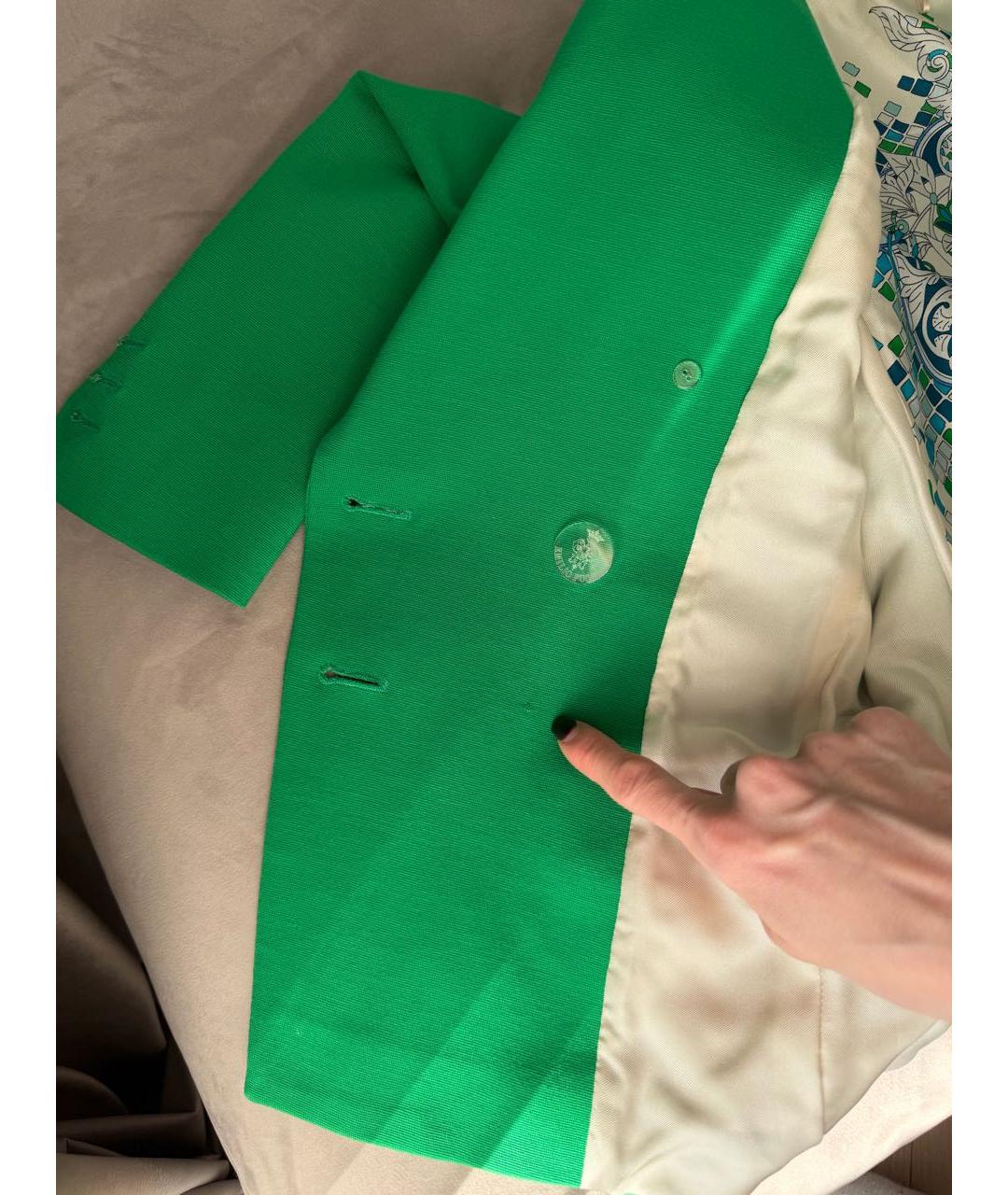 EMILIO PUCCI Зеленый жакет/пиджак, фото 8
