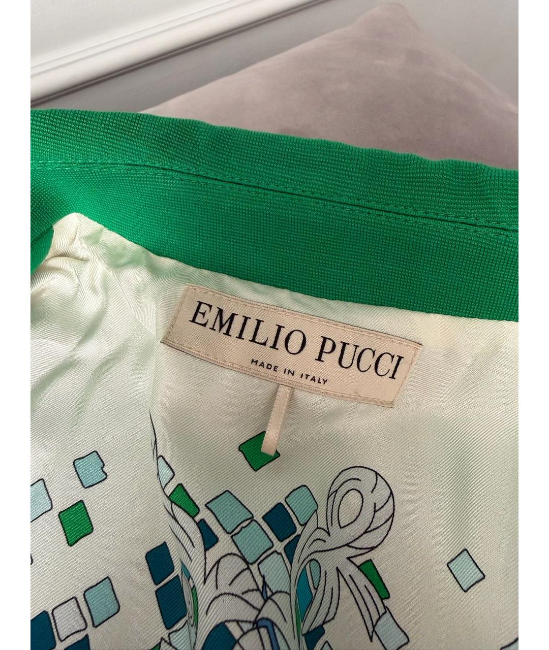 EMILIO PUCCI Зеленый жакет/пиджак, фото 7