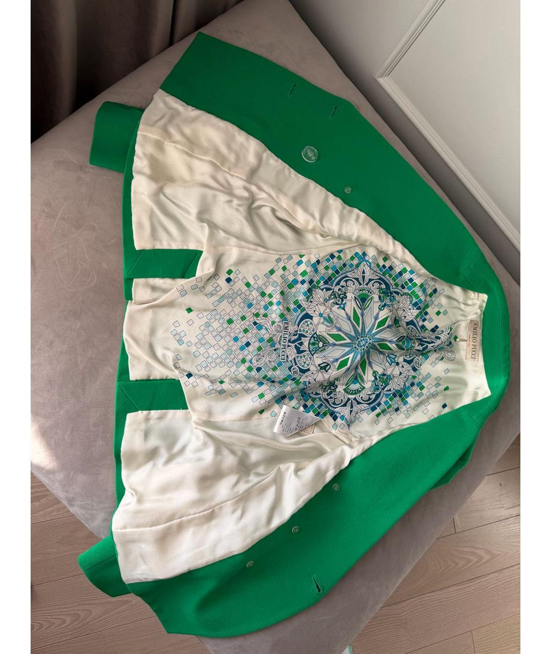 EMILIO PUCCI Зеленый жакет/пиджак, фото 5