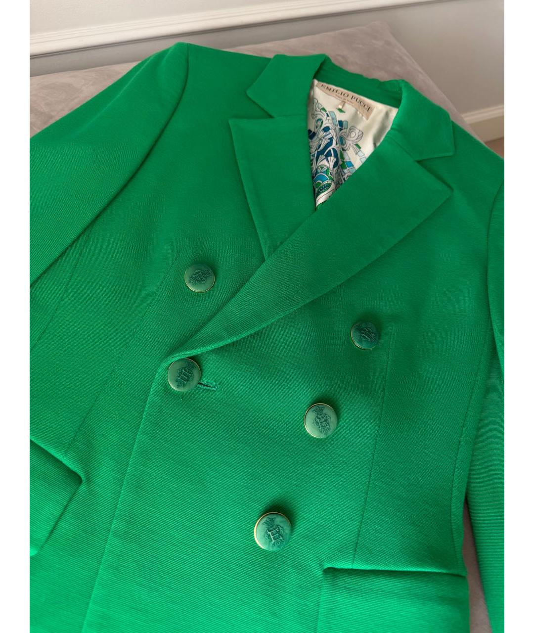 EMILIO PUCCI Зеленый жакет/пиджак, фото 3