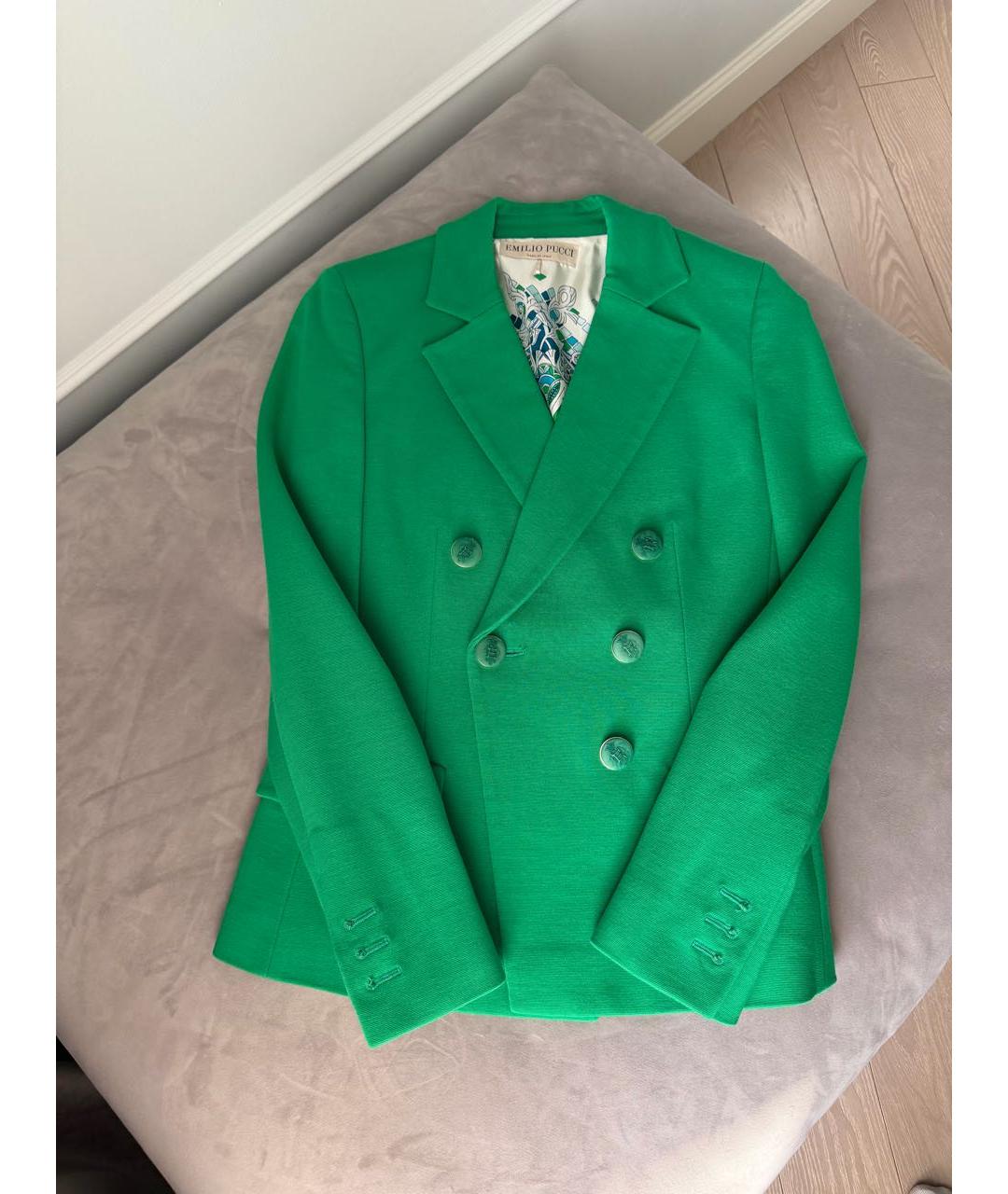 EMILIO PUCCI Зеленый жакет/пиджак, фото 2