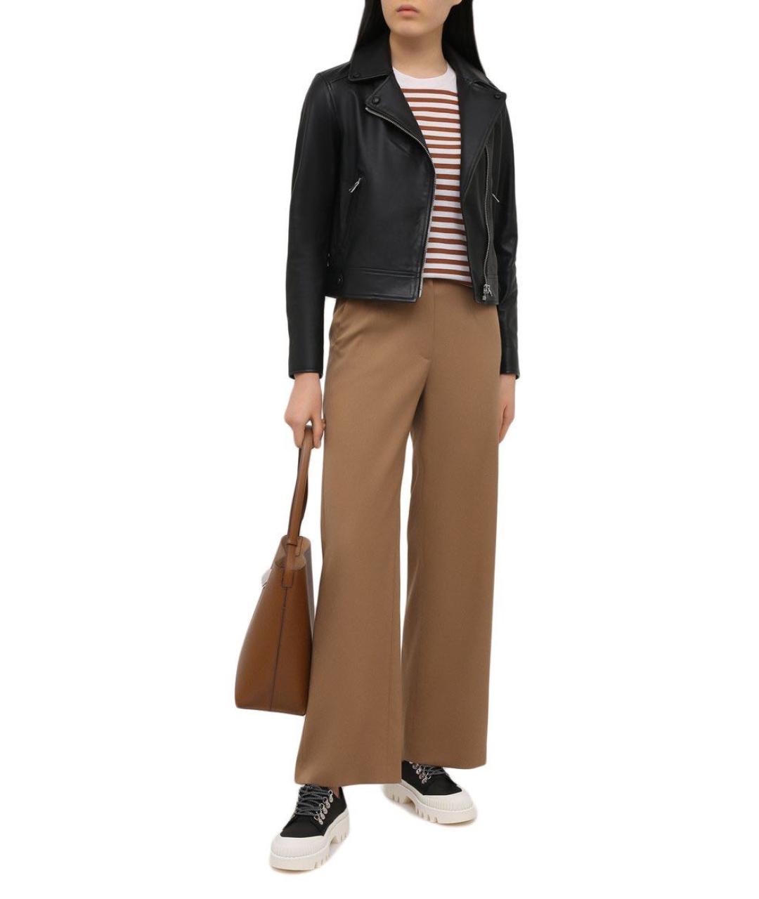 YVES SALOMON Черная кожаная куртка, фото 5