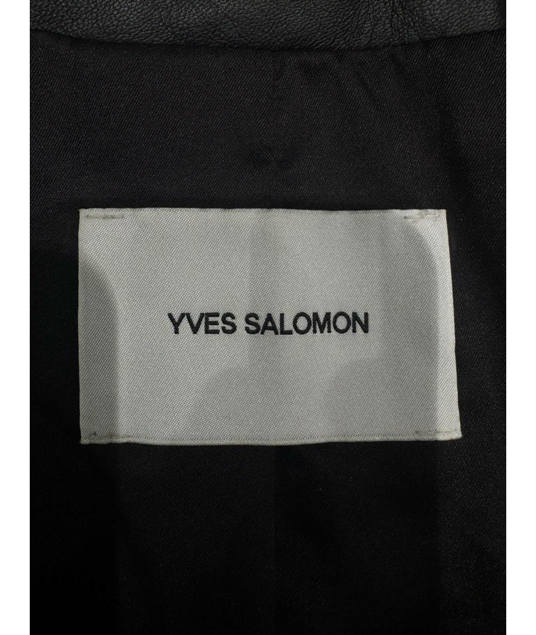 YVES SALOMON Черная кожаная куртка, фото 3