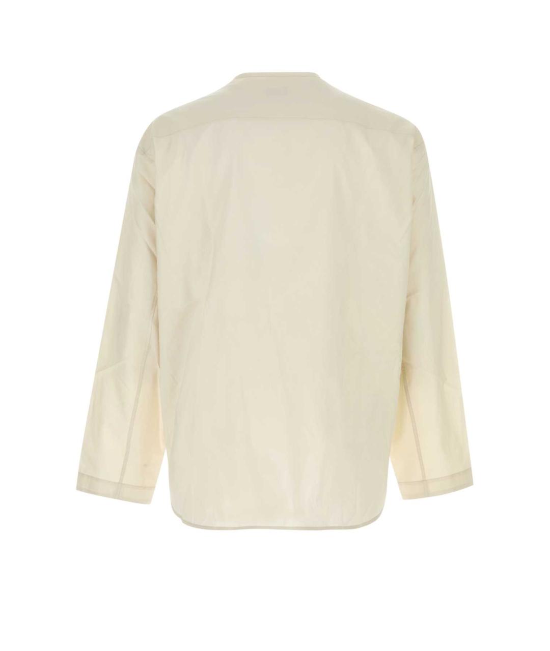 LEMAIRE Бежевая хлопковая кэжуал рубашка, фото 2