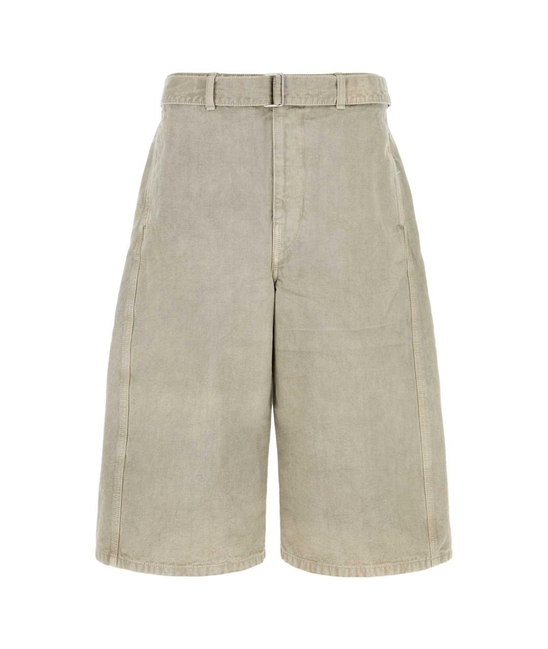 LEMAIRE Серые хлопковые шорты, фото 1