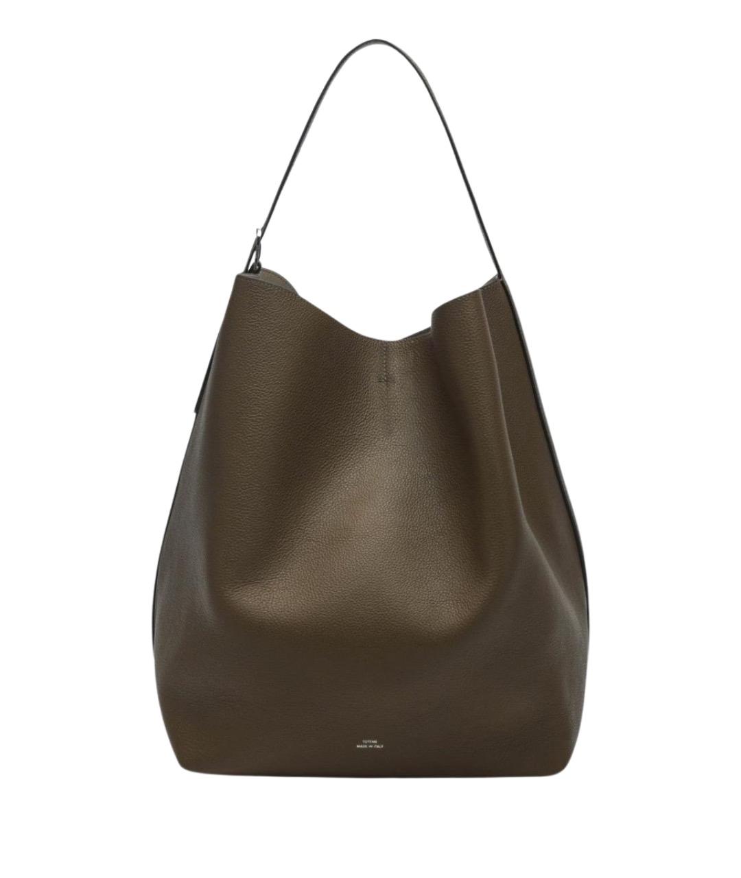 TOTEME Коричневая кожаная сумка тоут, фото 1