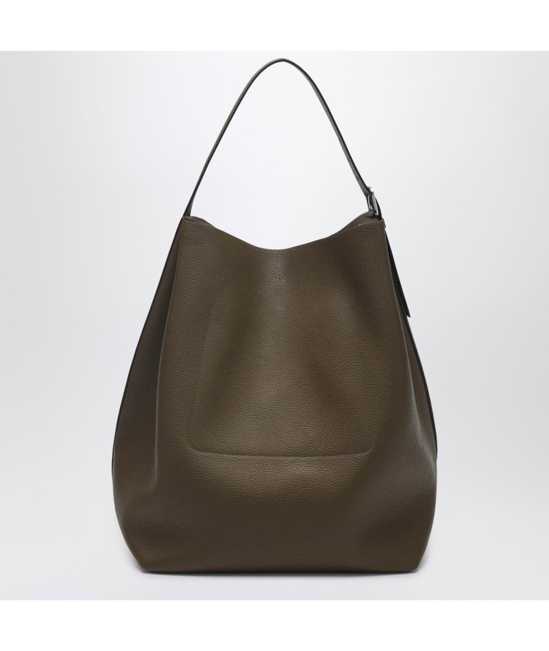 TOTEME Коричневая кожаная сумка тоут, фото 2