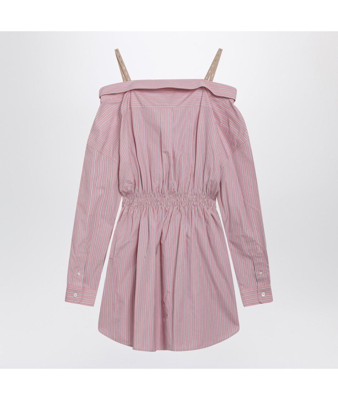 MIU MIU Розовое повседневное платье, фото 2