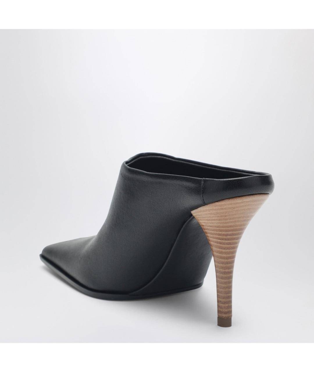 ALAIA Черные кожаные мюли, фото 2