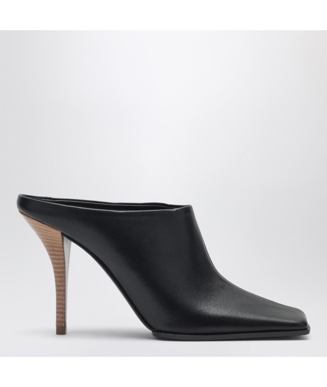 ALAIA Черные кожаные мюли, фото 3