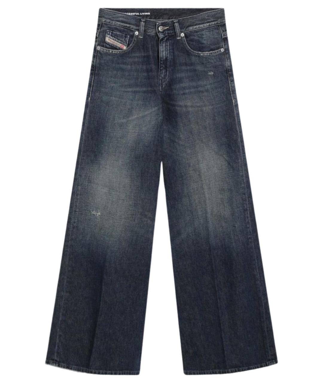 DIESEL Синие хлопковые прямые джинсы, фото 1