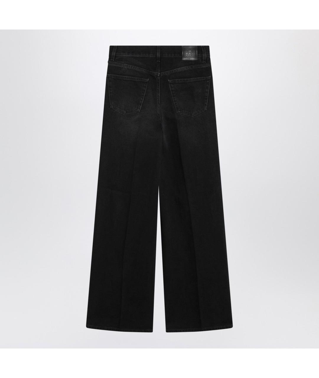 TOTEME Черные хлопковые прямые джинсы, фото 2