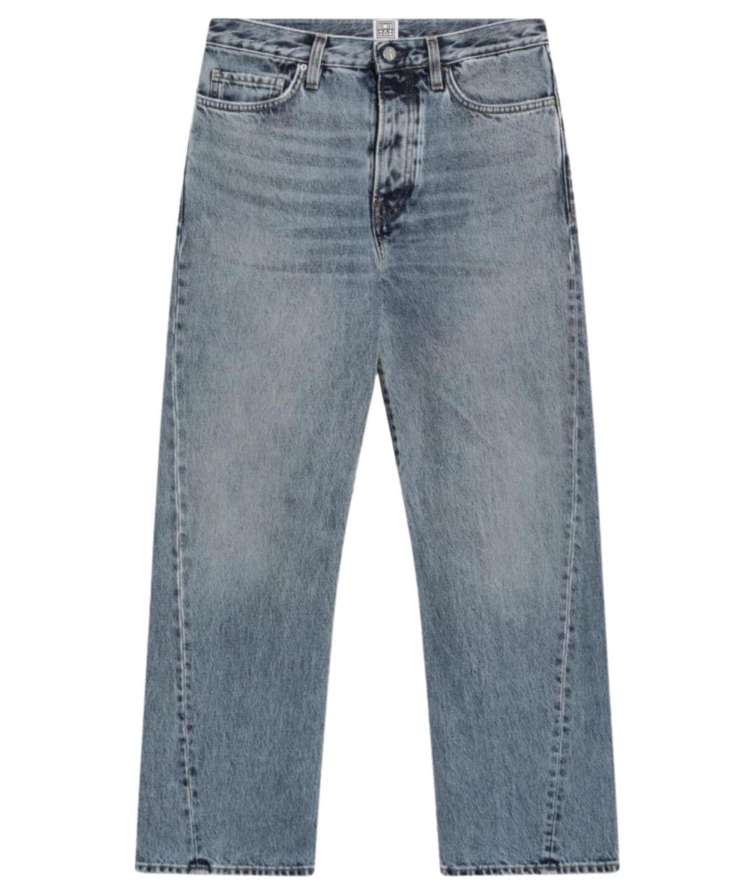 TOTEME Голубые хлопковые прямые джинсы, фото 1