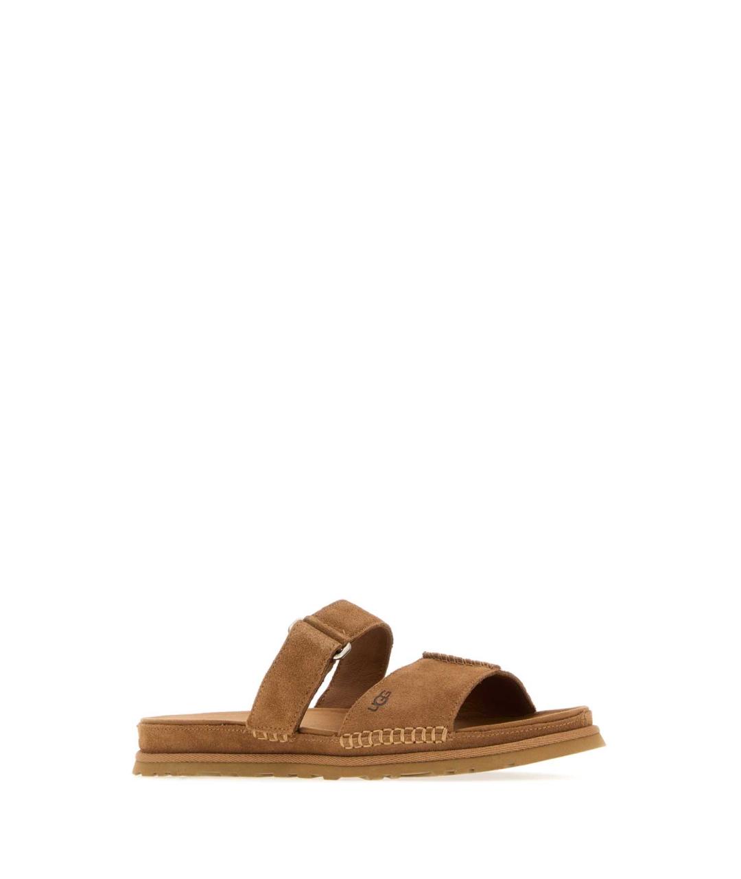 UGG AUSTRALIA Бежевые замшевые сандалии, фото 2
