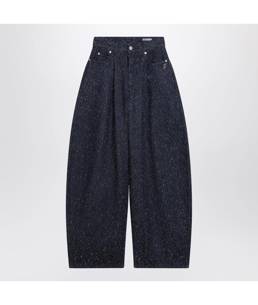 JACQUEMUS Синие хлопковые прямые джинсы, фото 2
