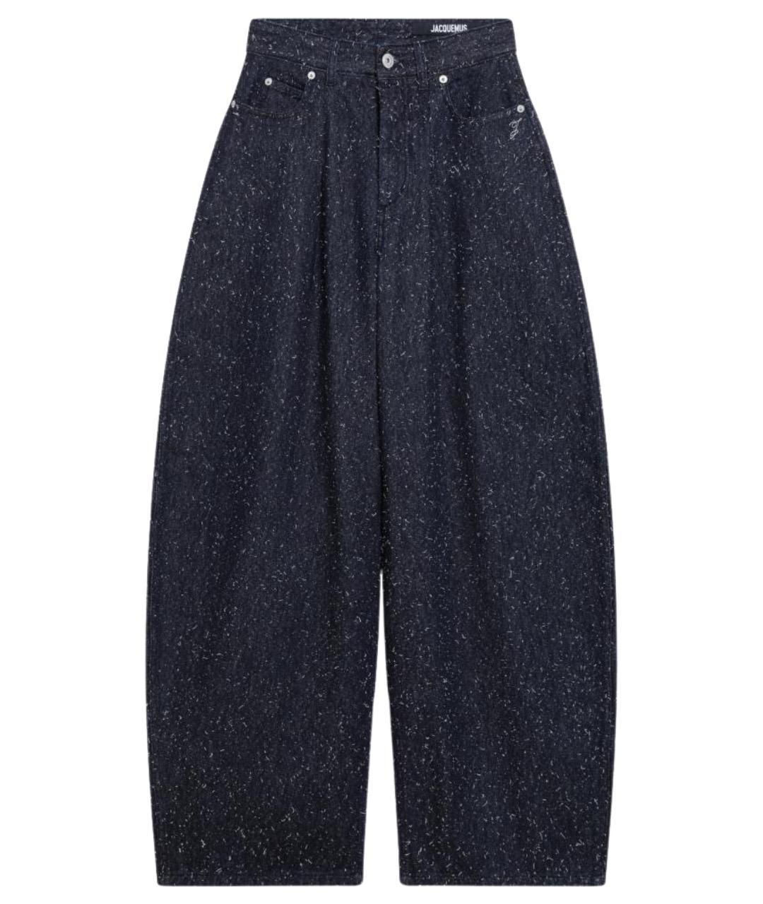 JACQUEMUS Синие хлопковые прямые джинсы, фото 1