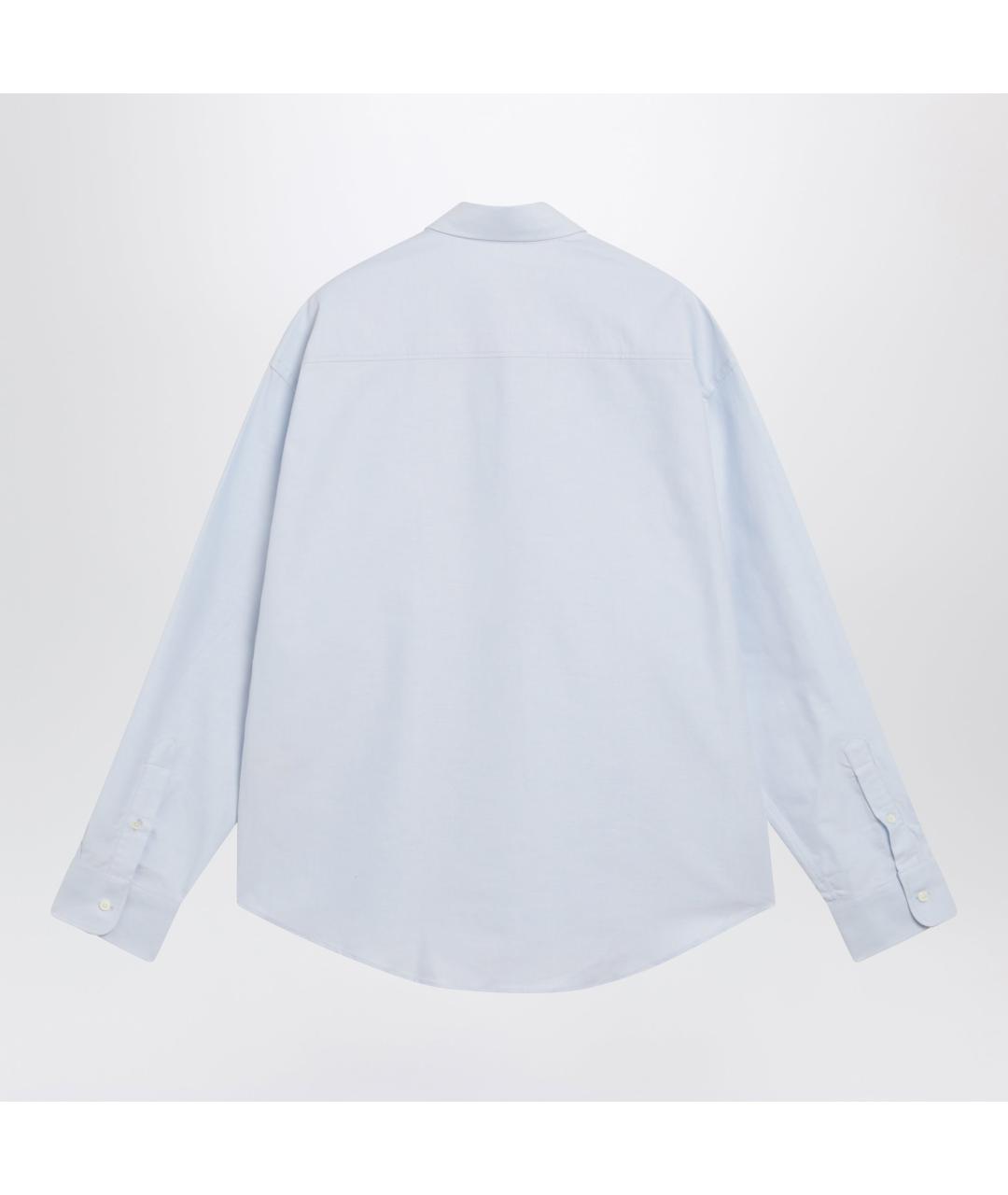 Ami Paris Синяя хлопковая кэжуал рубашка, фото 2