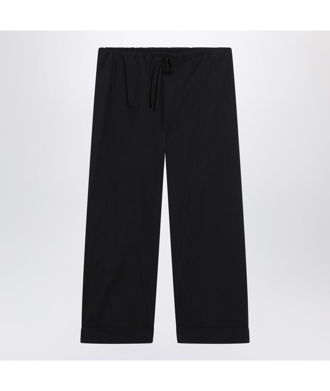 THE ROW Черные хлопковые прямые брюки, фото 3