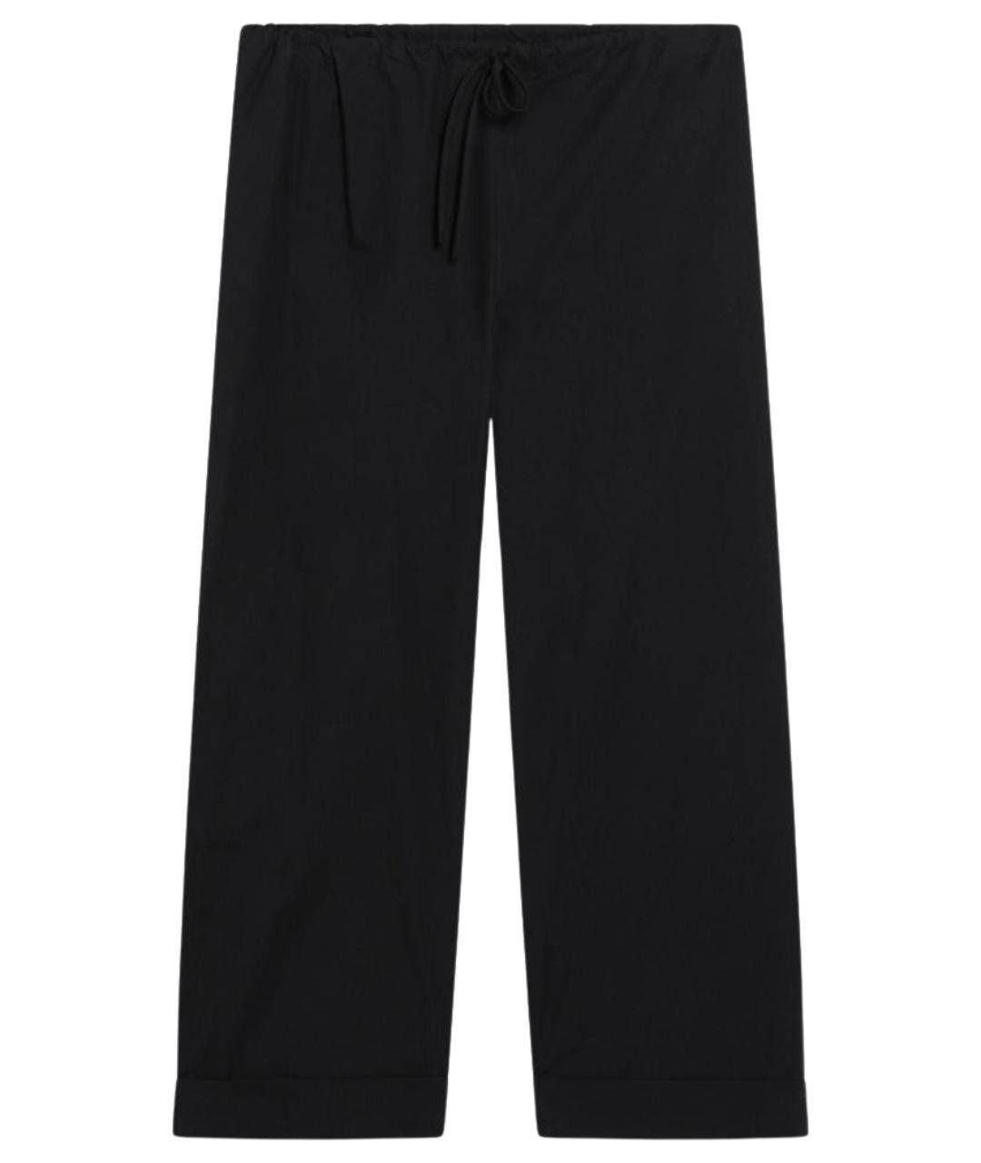 THE ROW Черные хлопковые прямые брюки, фото 1