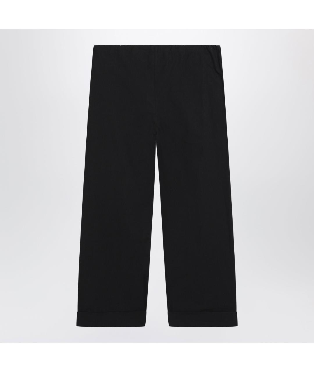 THE ROW Черные хлопковые прямые брюки, фото 2