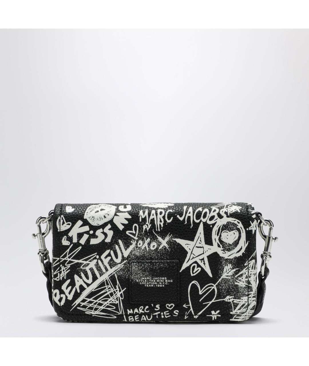 MARC JACOBS Черная кожаная сумка через плечо, фото 2