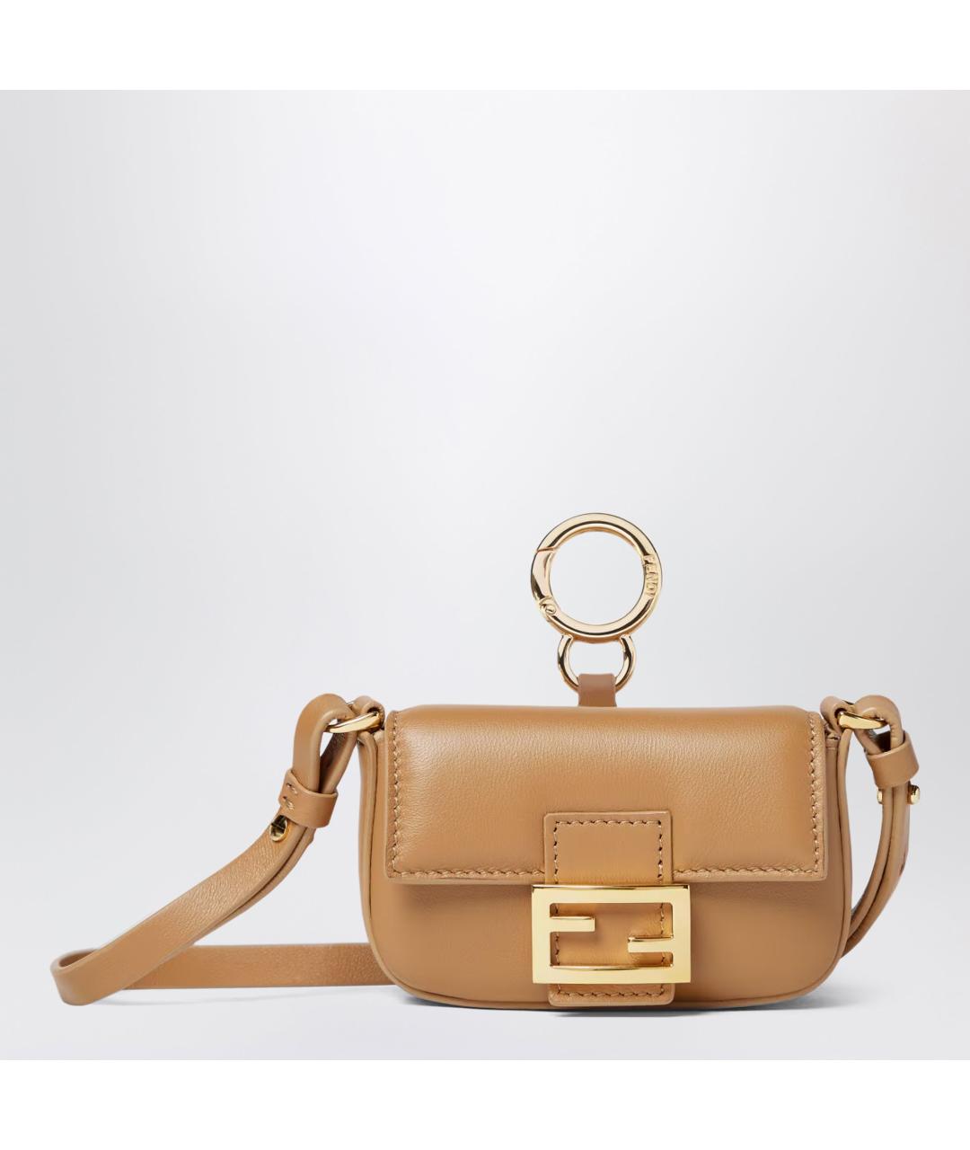 FENDI Кожаная сумка с короткими ручками, фото 3