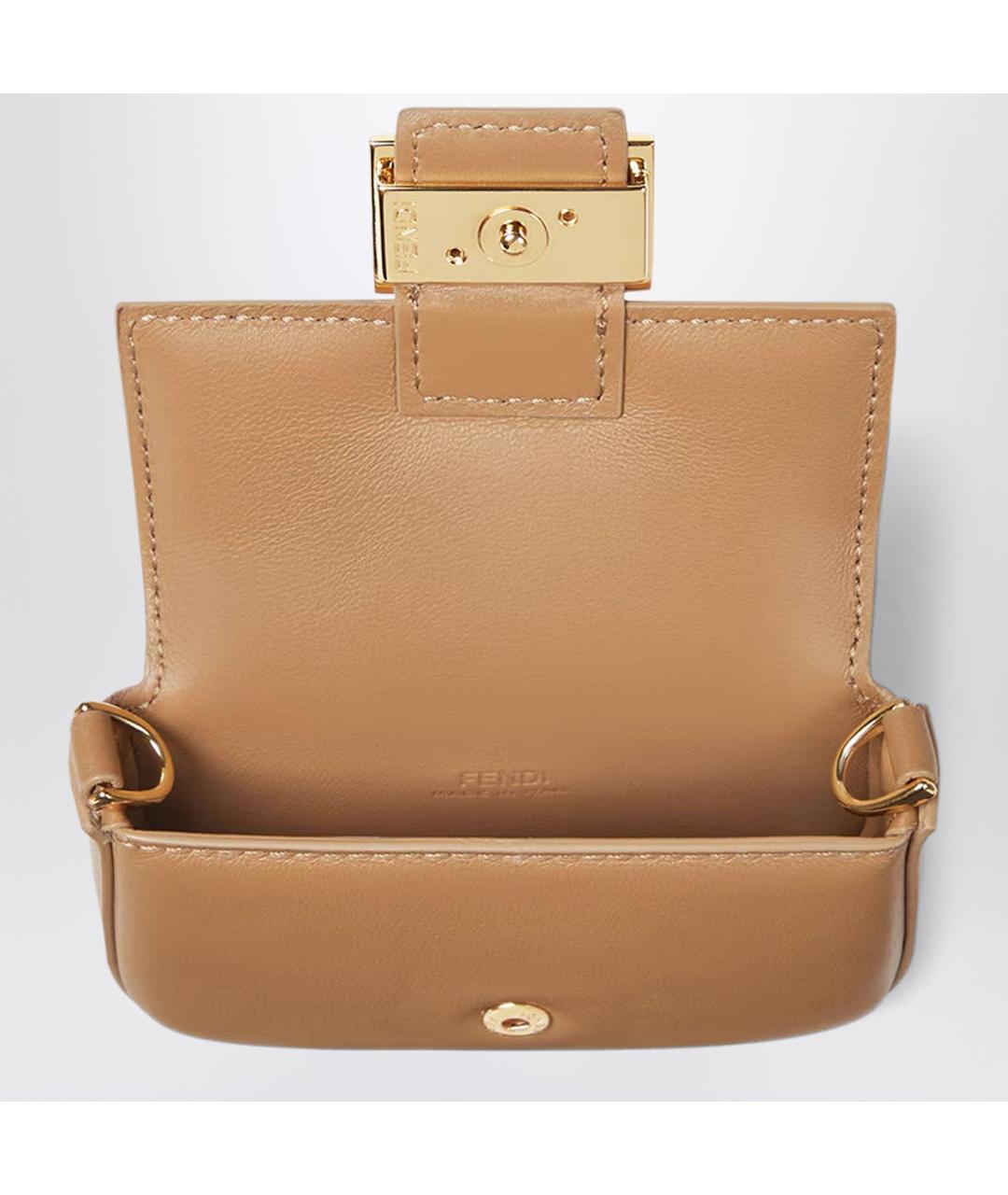 FENDI Кожаная сумка с короткими ручками, фото 2