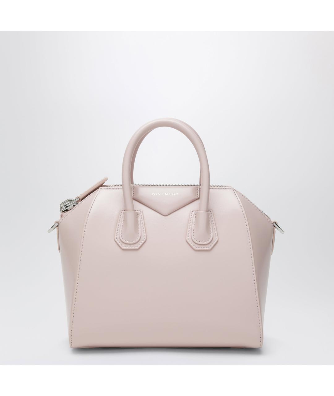 GIVENCHY Розовая кожаная сумка с короткими ручками, фото 3