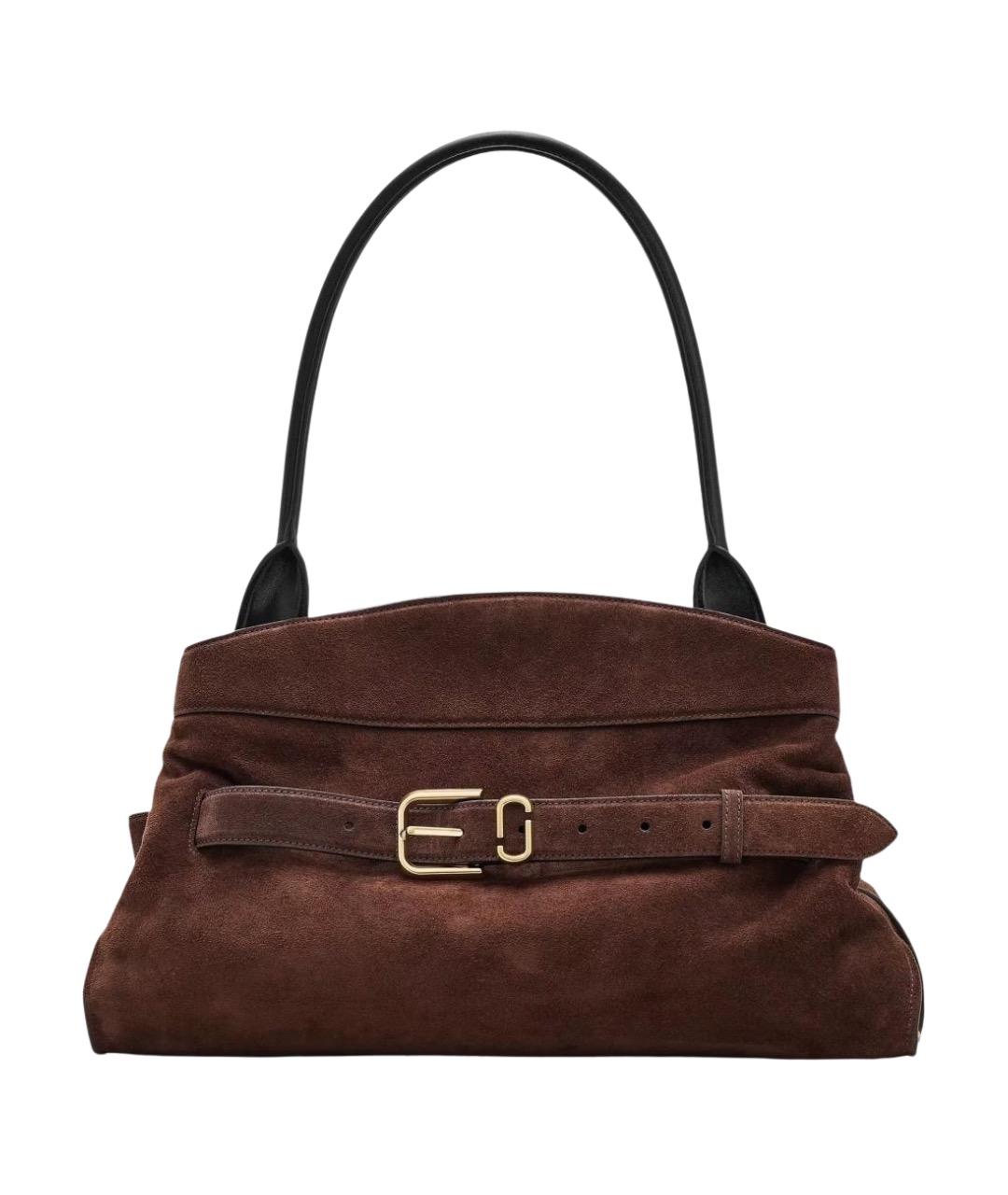 MARC JACOBS Коричневая кожаная сумка с короткими ручками, фото 1