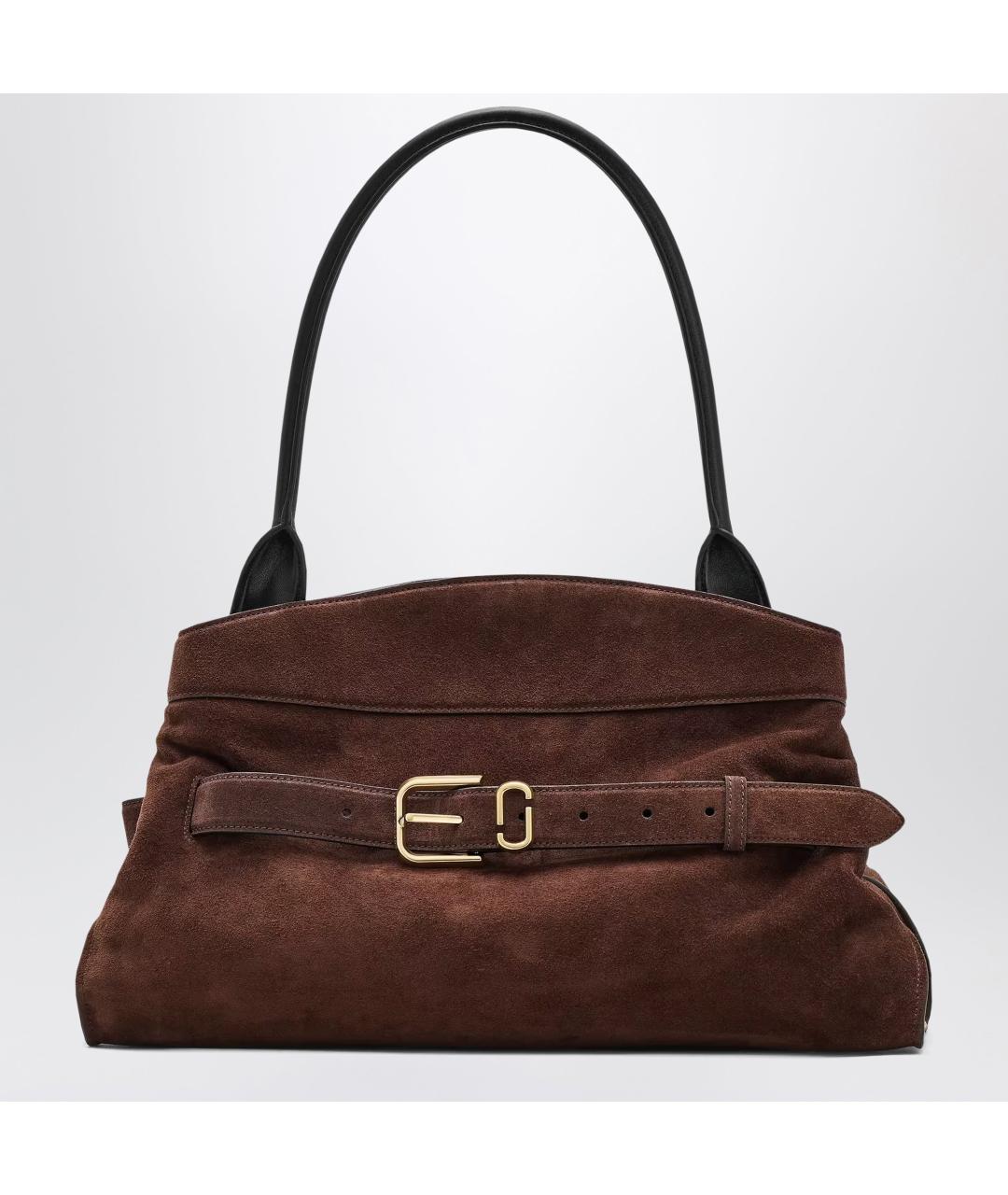 MARC JACOBS Коричневая кожаная сумка с короткими ручками, фото 3