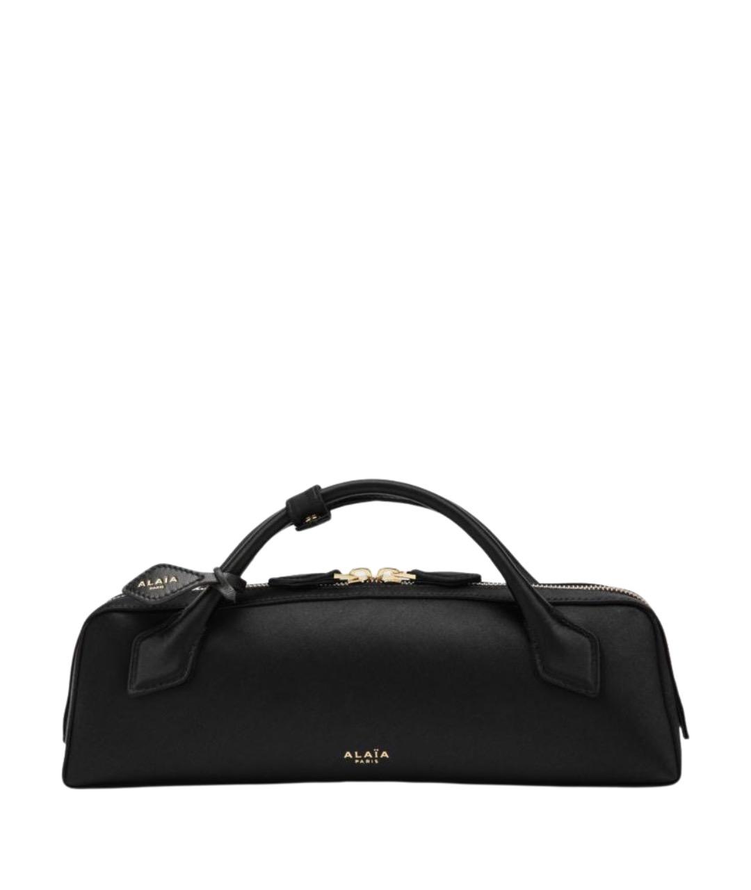 ALAIA Черная кожаная сумка с короткими ручками, фото 1