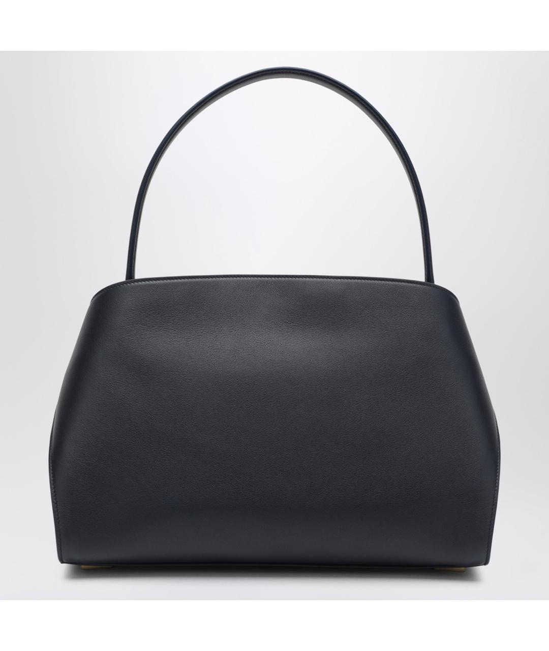 FERRAGAMO Синяя кожаная сумка с короткими ручками, фото 3