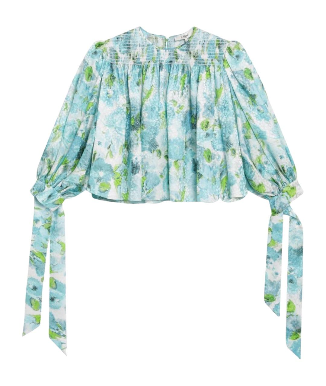 CHLOE Мульти шелковая блузы, фото 1